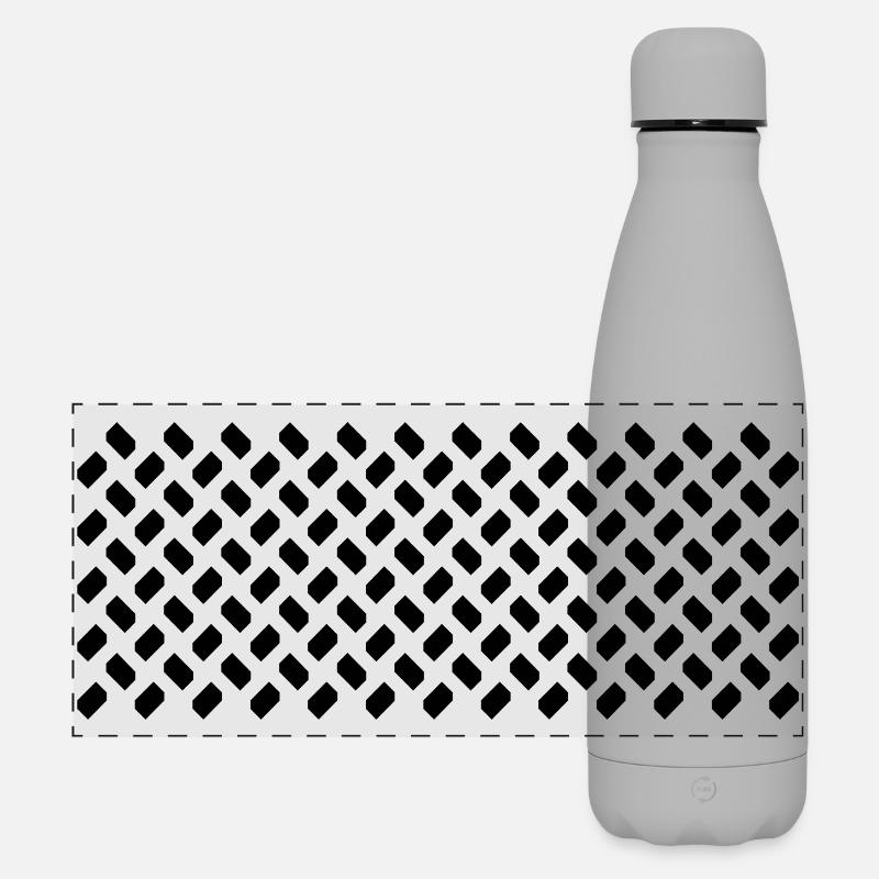 Samples from modules in repeat - Matte Panoramic Thermal Bottle 500 ml - grey
