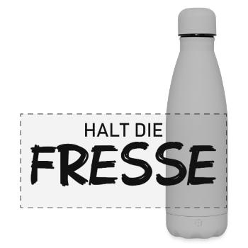 Tais-toi - Diction cool - Gourde isotherme panoramique mate 500 ml - gris - Devant