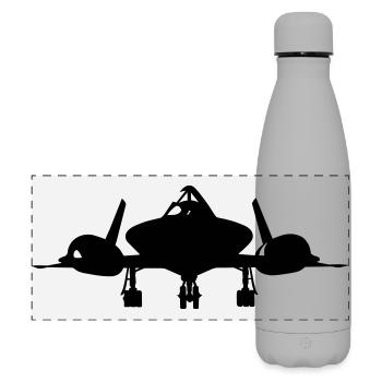 SR-71 - Matte Panorama Isolierflasche 500 ml - Grau - Vorne