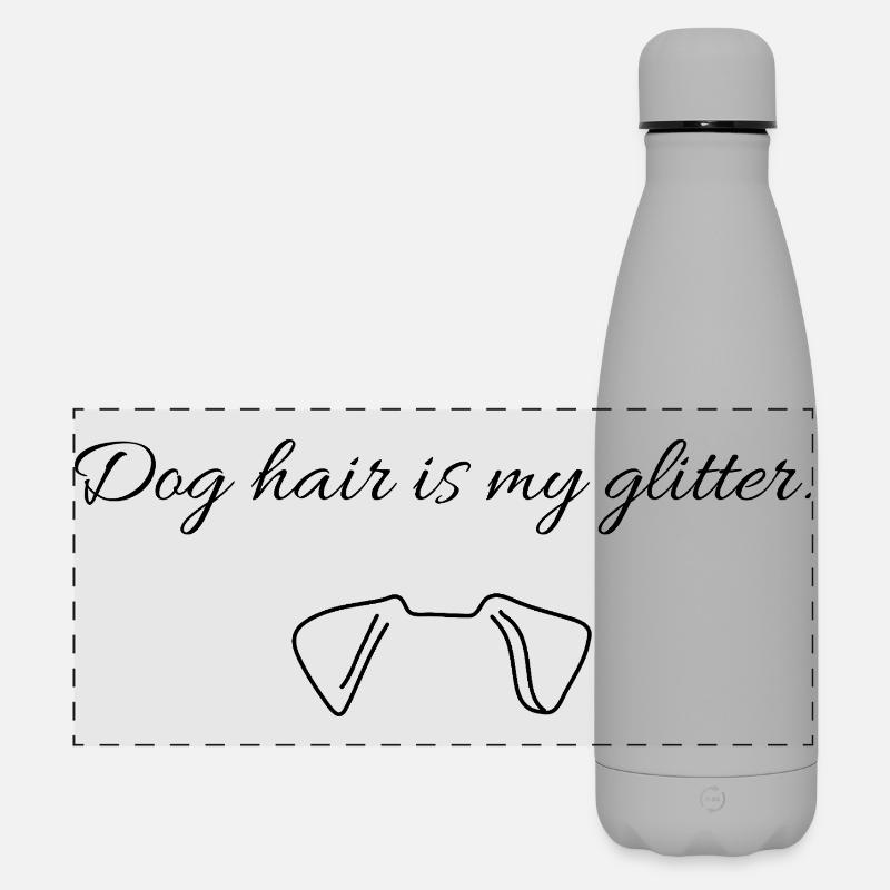 Funny saying for all dog owners - Matte Panoramic Thermal Bottle 500 ml - grey