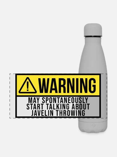 Speerwurf Speer Speerwurf - Matte Panorama Isolierflasche 500 ml - Grau