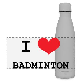 Badminton - Sport - Raquette - Gourde isotherme panoramique mate 500 ml - gris - Devant