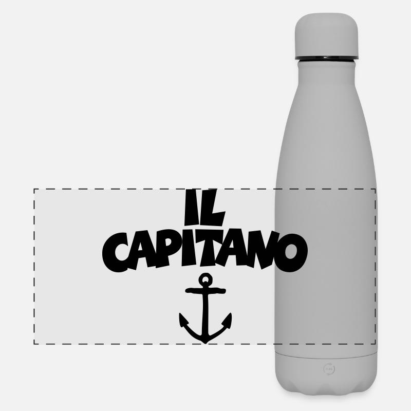 Il Capitano - Matte Panorama Isolierflasche 500 ml - Grau