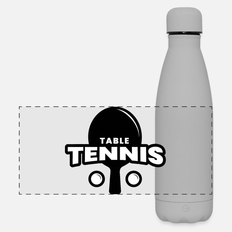 Table tennis - Matte Panoramic Thermal Bottle 500 ml - grey