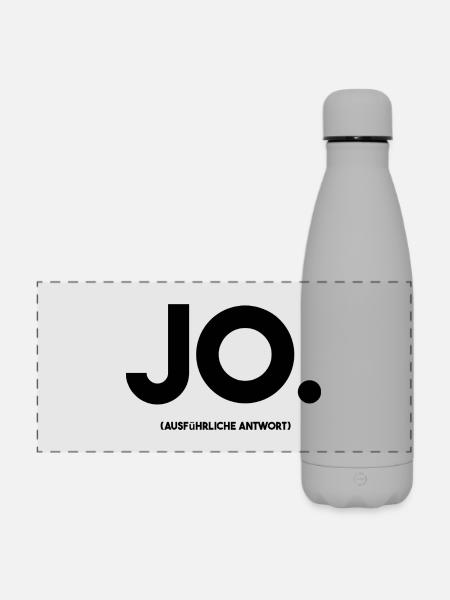 Jo - Matte Panorama Isolierflasche 500 ml - Grau