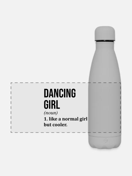 Tanzen, tanzen, tanzen, tanzen - Matte Panorama Isolierflasche 500 ml - Grau