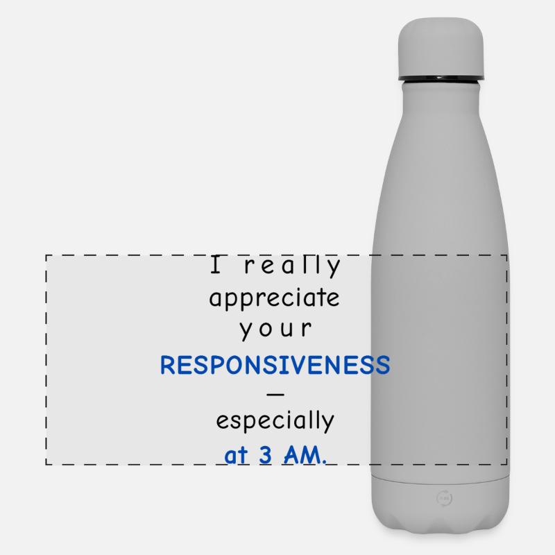 Baby Performance Review – Responsiveness - Matte Panoramic Thermal Bottle 500 ml - grey