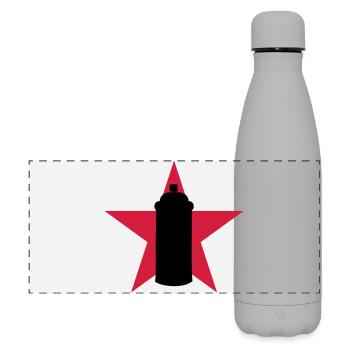 Graffiti / Tag / Writer / Street Art - Gourde isotherme panoramique mate 500 ml - gris - Devant