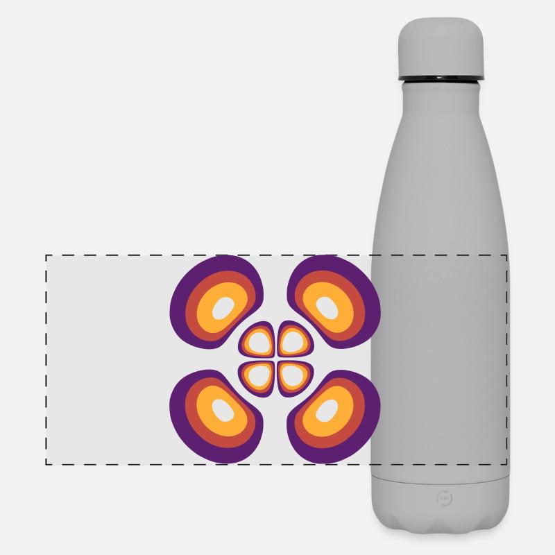 Probability density Hydrogen atom (4,2,1) - Matte Panoramic Thermal Bottle 500 ml - grey