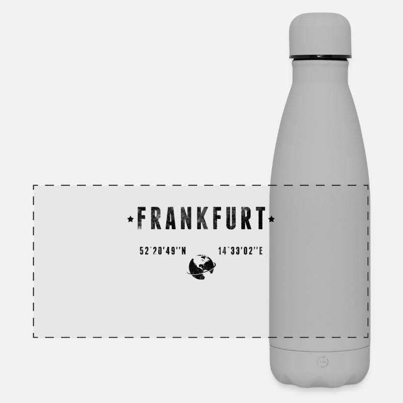 Frankfurt - Matte Panoramic Thermal Bottle 500 ml - grey