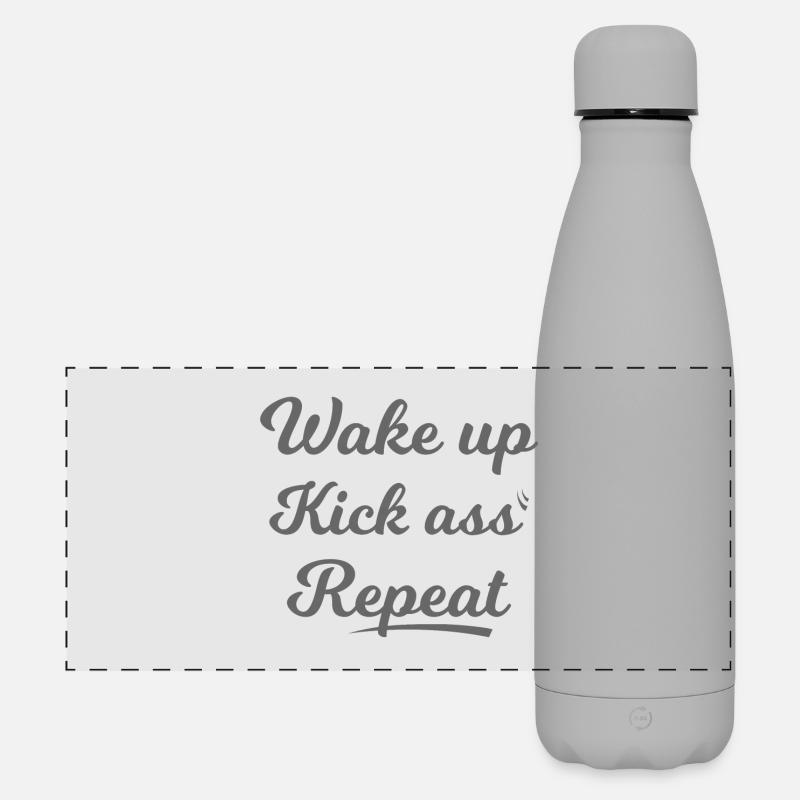 funny - Matte Panoramic Thermal Bottle 500 ml - grey