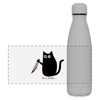 Eew, folk ... - Mat panoramisk termoflaske 500 ml - grå - Foran
