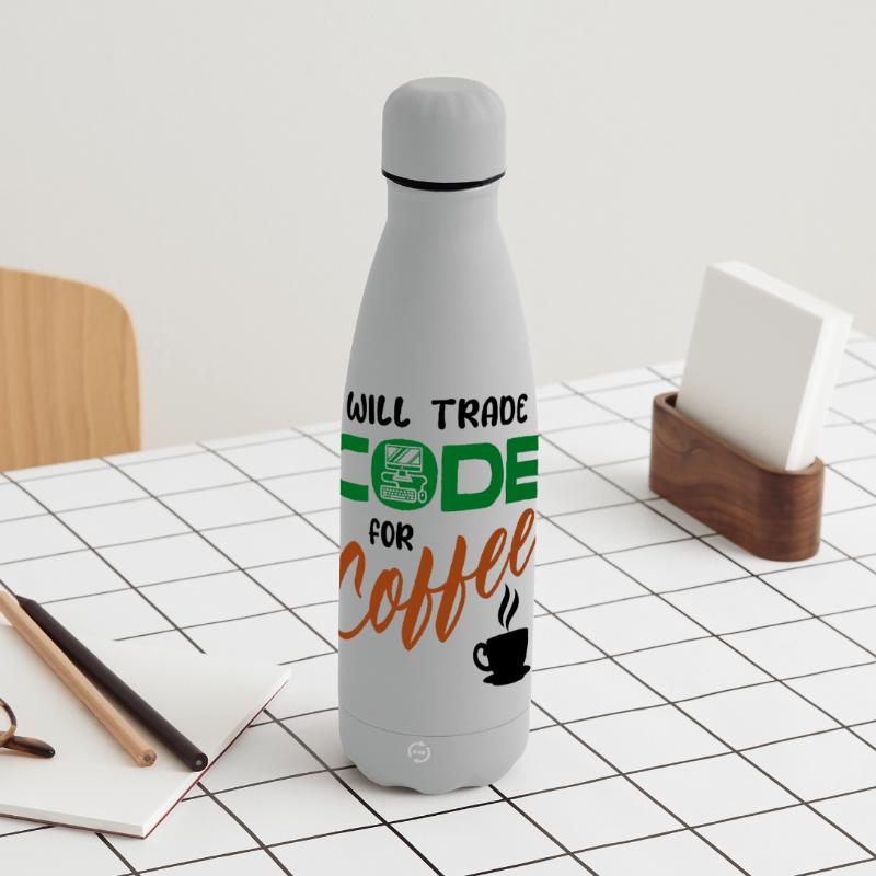 Développeur de déclaration de code Computerfreak Informatik Gourde isotherme panoramique mate 500 ml