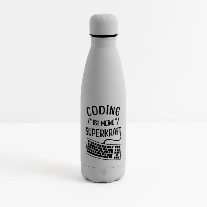 Computer Code Statement Developer Computerfreak Matte Panorama Isolierflasche 500 ml