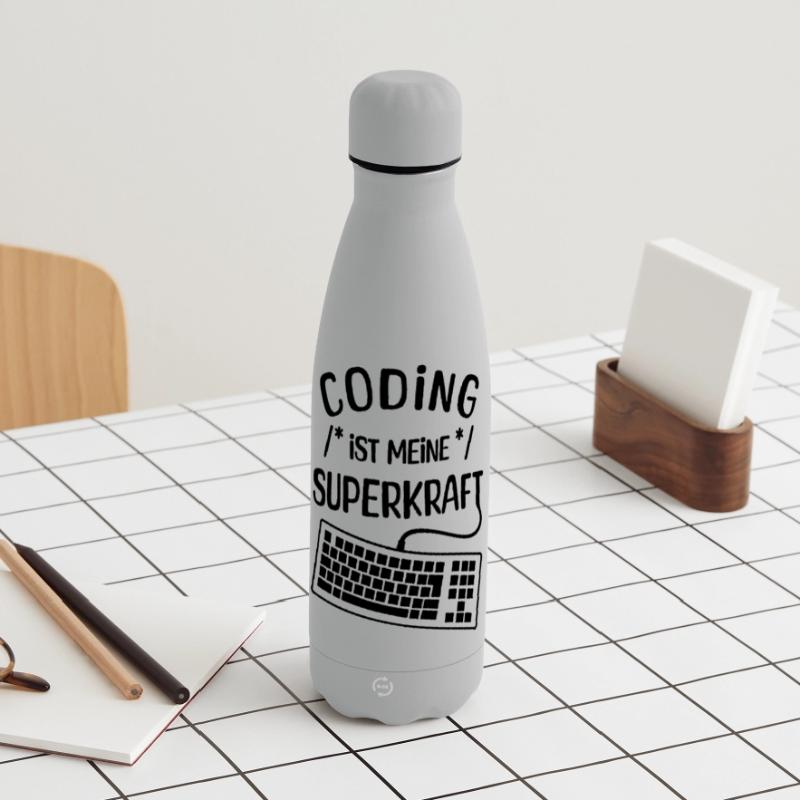 Computer Code Statement Developer Computerfreak Matte Panorama Isolierflasche 500 ml