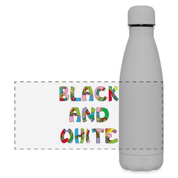 Noir et blanc mais en couleur - Gourde isotherme panoramique mate 500 ml - gris - Devant