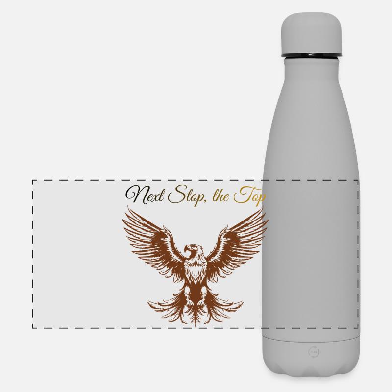 Sigura design: Next Step, the Top - Matte Panoramic Thermal Bottle 500 ml - grey