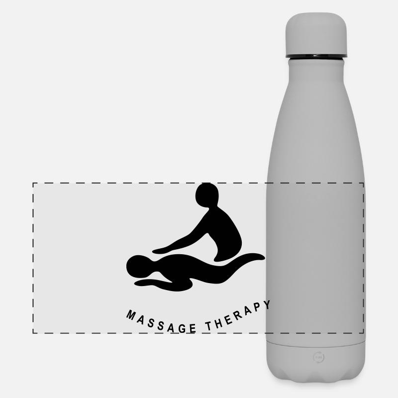 MASSAGE THERAPY - Matte Panoramic Thermal Bottle 500 ml - grey