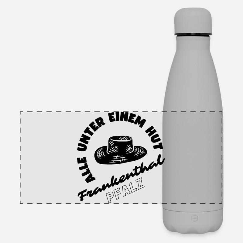 Frankenthal Palatinate - Matte Panoramic Thermal Bottle 500 ml - grey