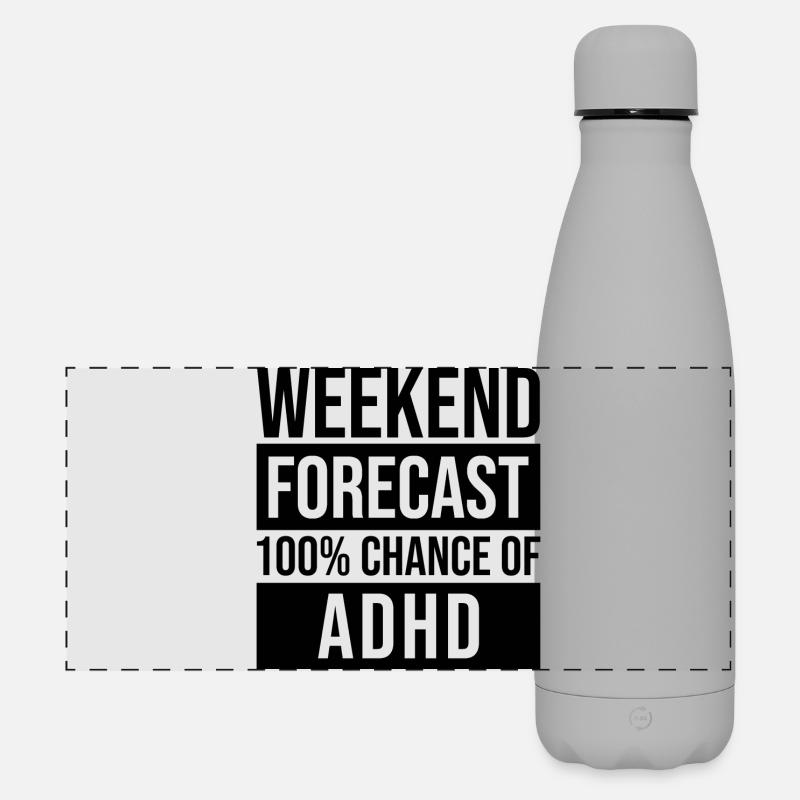 ADHD - Matte Panoramic Thermal Bottle 500 ml - grey