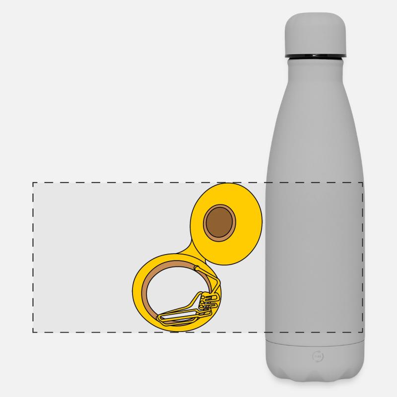 Sousaphone - Matte Panoramic Thermal Bottle 500 ml - grey