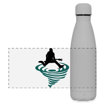 Emblème de la bascule - Gourde isotherme panoramique mate 500 ml - gris - Devant