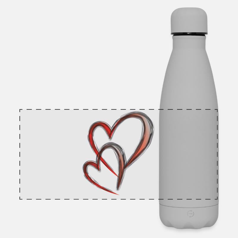 Doppelherz 4 6 23 - Gourde isotherme panoramique mate 500 ml - gris