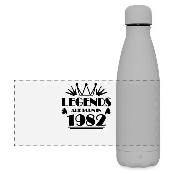 1982 - Born 1982 - Matte Panoramic Thermal Bottle 500 ml - grey - Front