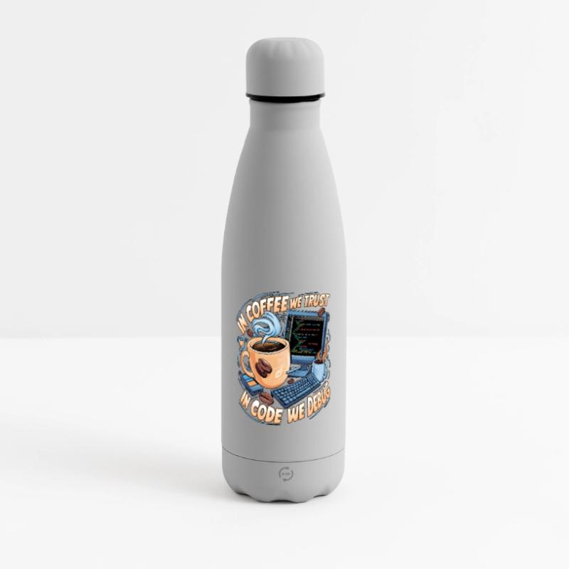 KaffeeCode Debug: In Code Wir Debuggen Matte Panorama Isolierflasche 500 ml