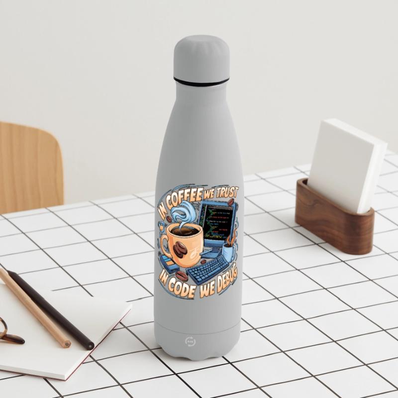 KaffeeCode Debug: In Code Wir Debuggen Matte Panorama Isolierflasche 500 ml