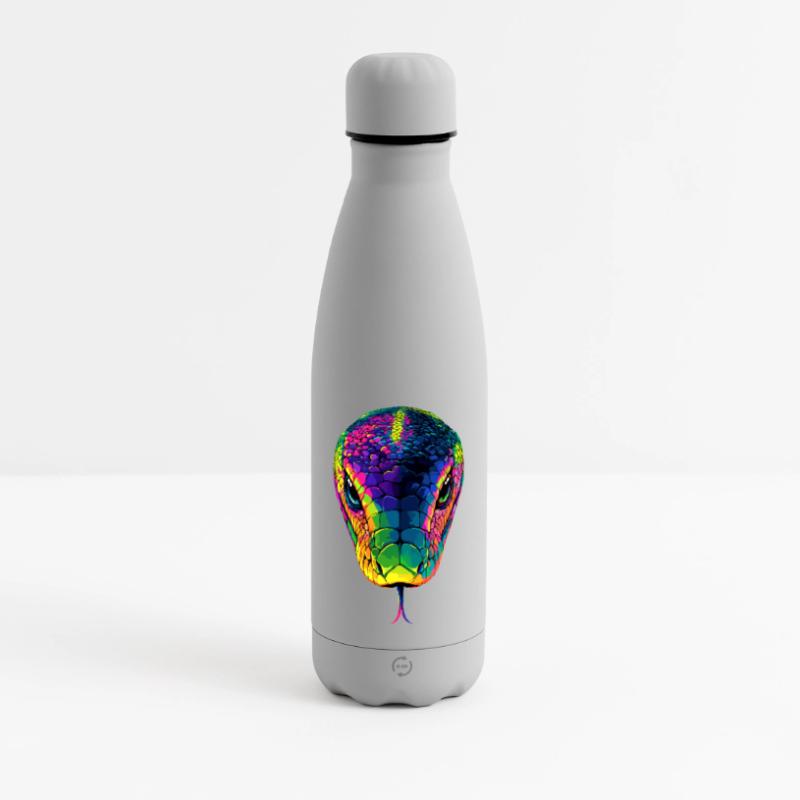 Schlange Python Kobra Mamba Klapperschlange Snake Matte Panorama Isolierflasche 500 ml