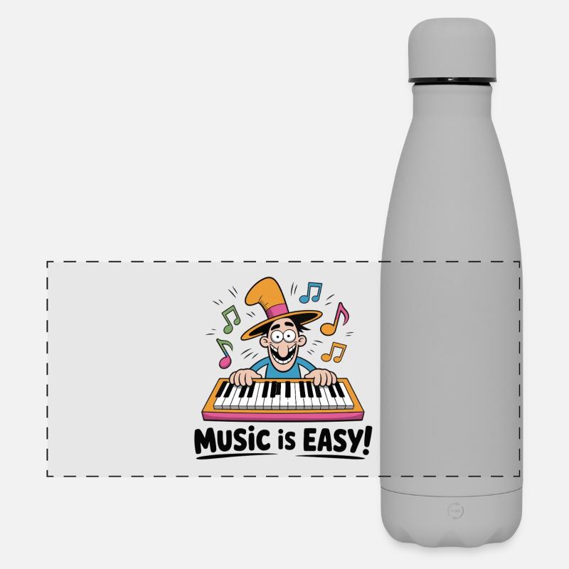 Magic Keyboard Beats - Matte Panoramic Thermal Bottle 500 ml - grey