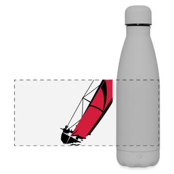 Yacht - Gourde isotherme panoramique mate 500 ml - gris - Devant