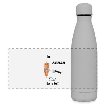 Kebab Fan T-shirt - Gourde isotherme panoramique mate 500 ml - gris - Devant