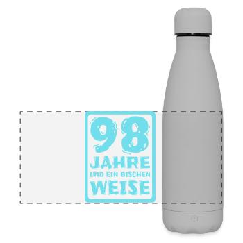 Wisdom 98 - Matte Panoramic Thermal Bottle 500 ml - grey - Front
