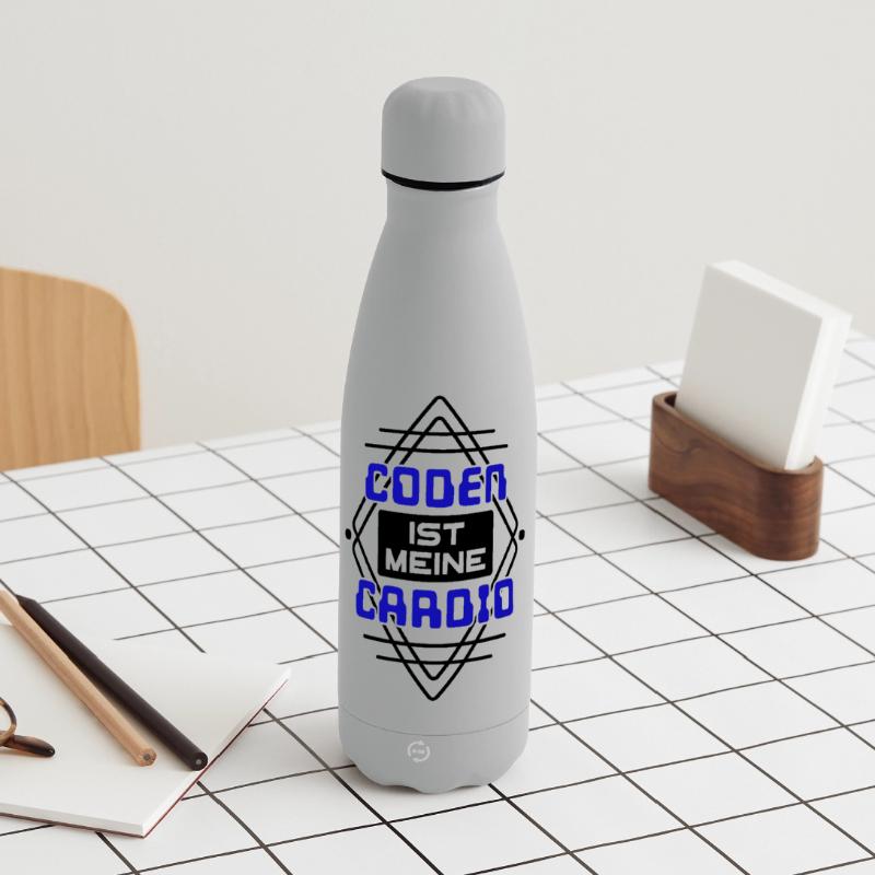 Softwareentwickler Developer Cooler Spruch Coden Matte Panorama Isolierflasche 500 ml