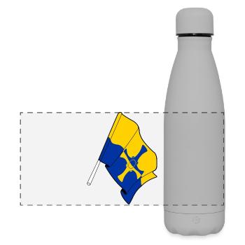 Flagge von Durham - Matte Panorama Isolierflasche 500 ml - Grau - Vorne