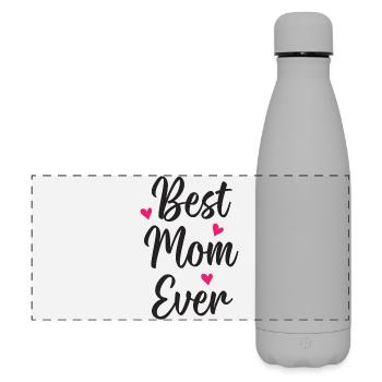 Beste Mutter aller Zeiten - Matte Panorama Isolierflasche 500 ml - Grau - Vorne