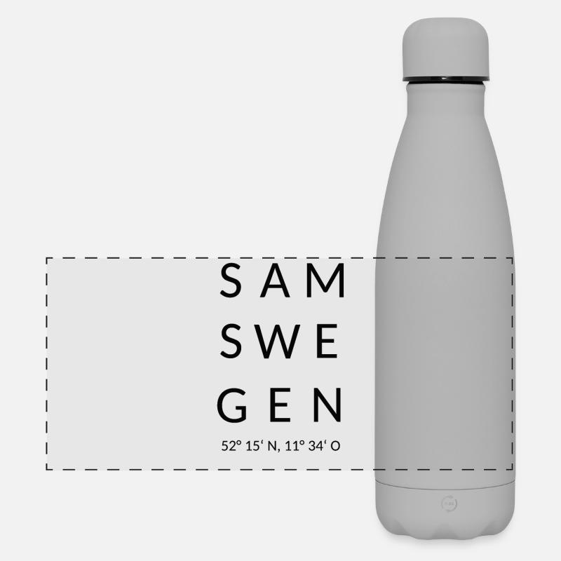 Samswegen black - Matte Panoramic Thermal Bottle 500 ml - grey