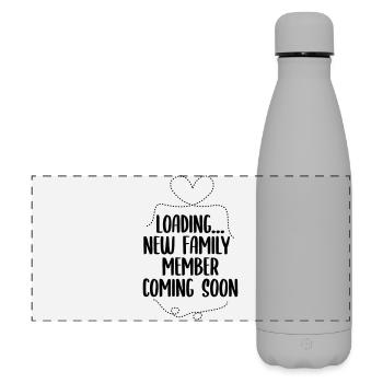 Pregnancy announcement - Matte Panoramic Thermal Bottle 500 ml - grey - Front