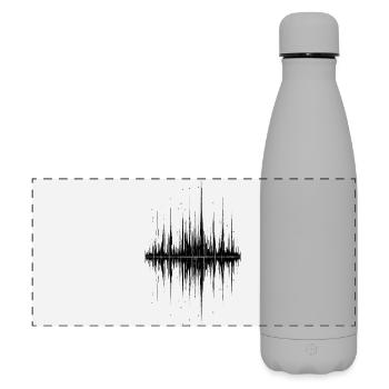 Onde sonore - Gourde isotherme panoramique mate 500 ml - gris - Devant