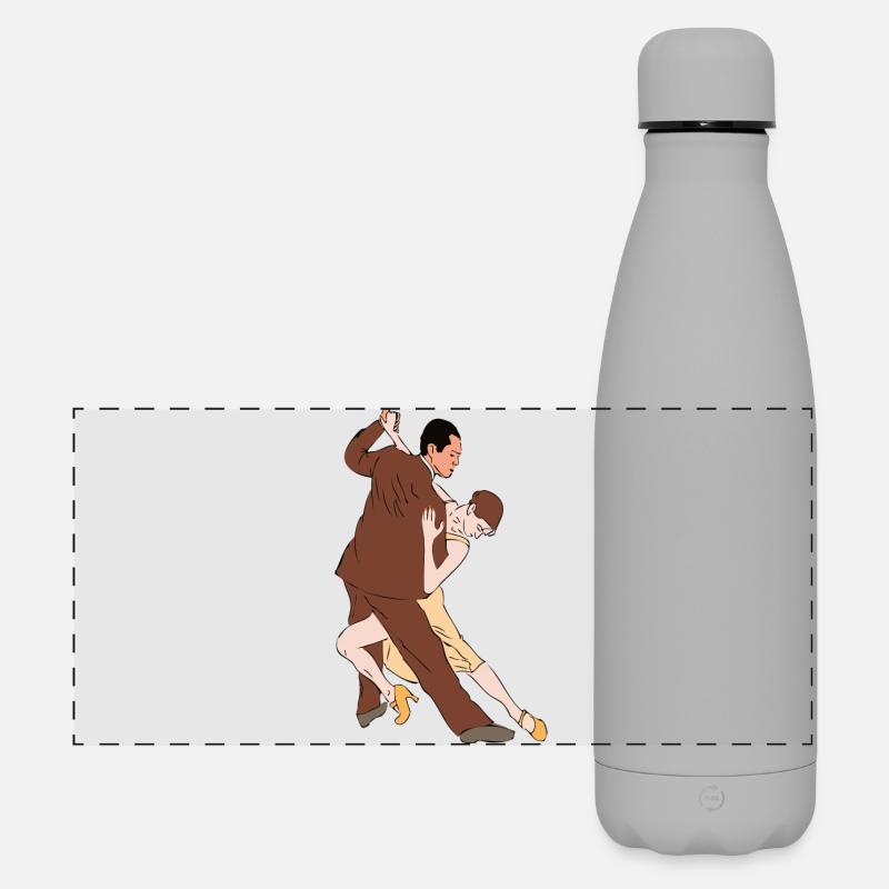 tango argentino - Gourde isotherme panoramique mate 500 ml - gris