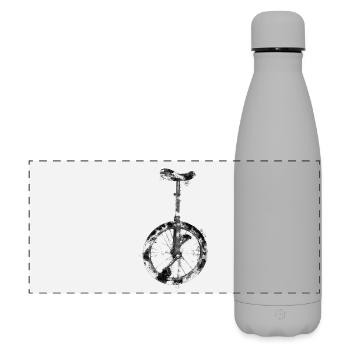 Unicycle | Unicycling Freestyle Downhill - Matte Panoramic Thermal Bottle 500 ml - grey - Front