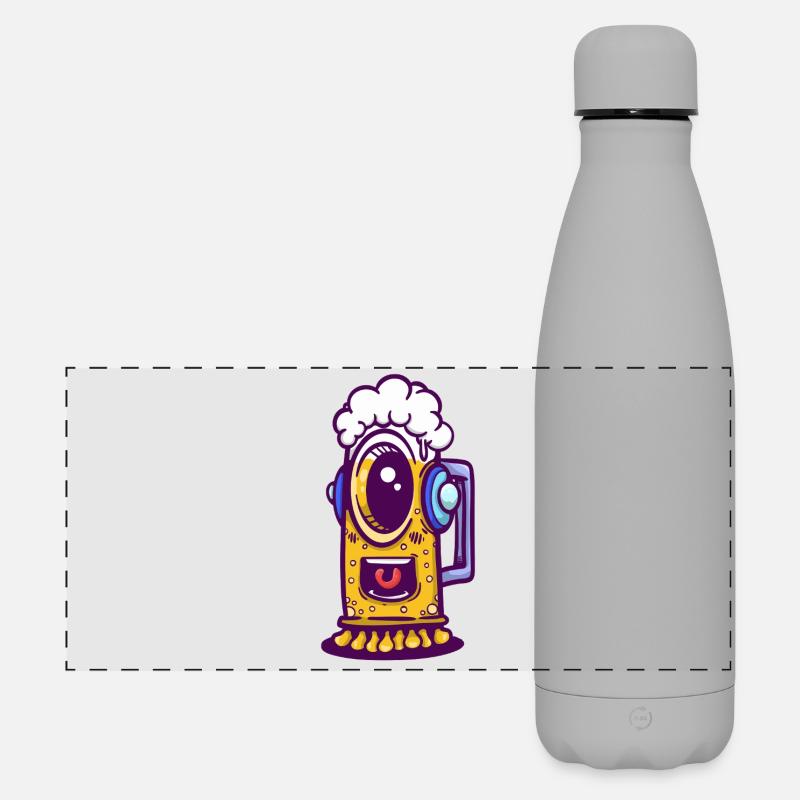 Ojo Coffee Maker with Headphones - Matte Panoramic Thermal Bottle 500 ml - grey