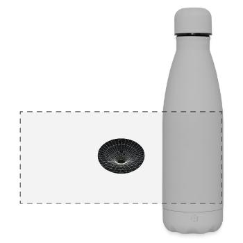 Trou de ver à grille vortex - Gourde isotherme panoramique mate 500 ml - gris - Devant