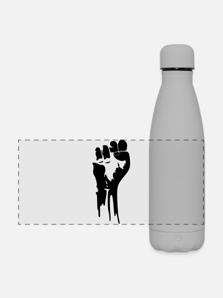 Faust- BLACK - Matte Panorama Isolierflasche 500 ml - Grau