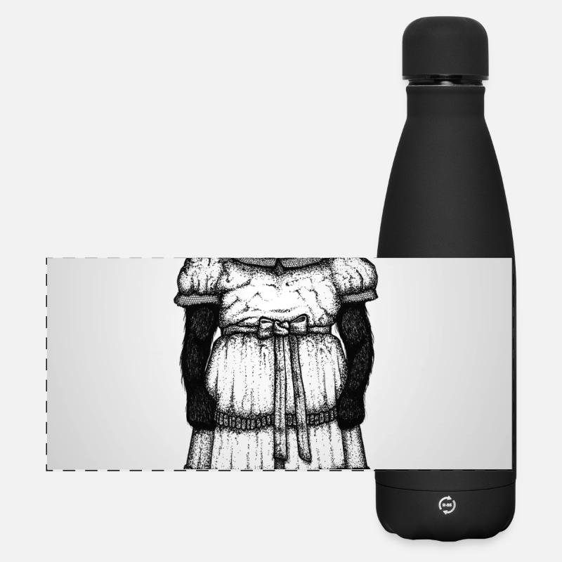 Siameses sisters Poster - Matte Panorama Isolierflasche 500 ml - Schwarz