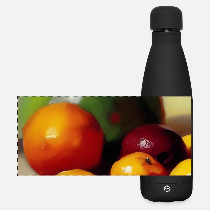 Fruit - Gourde isotherme panoramique mate 500 ml - noir