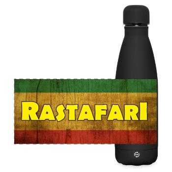 Rastafari - Gourde isotherme panoramique mate 500 ml - noir - Devant