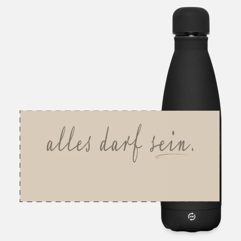 Tout peut être – Affiche à scénario réduit - Gourde isotherme panoramique mate 500 ml - noir